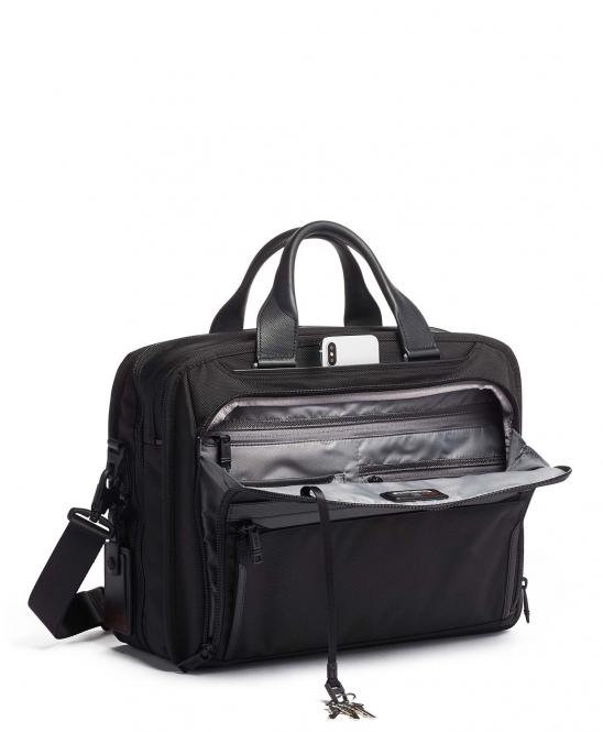 Tumi Alpha 3 Organizer-Aktentasche + GRATIS HOTELGUTSCHEIN Black
