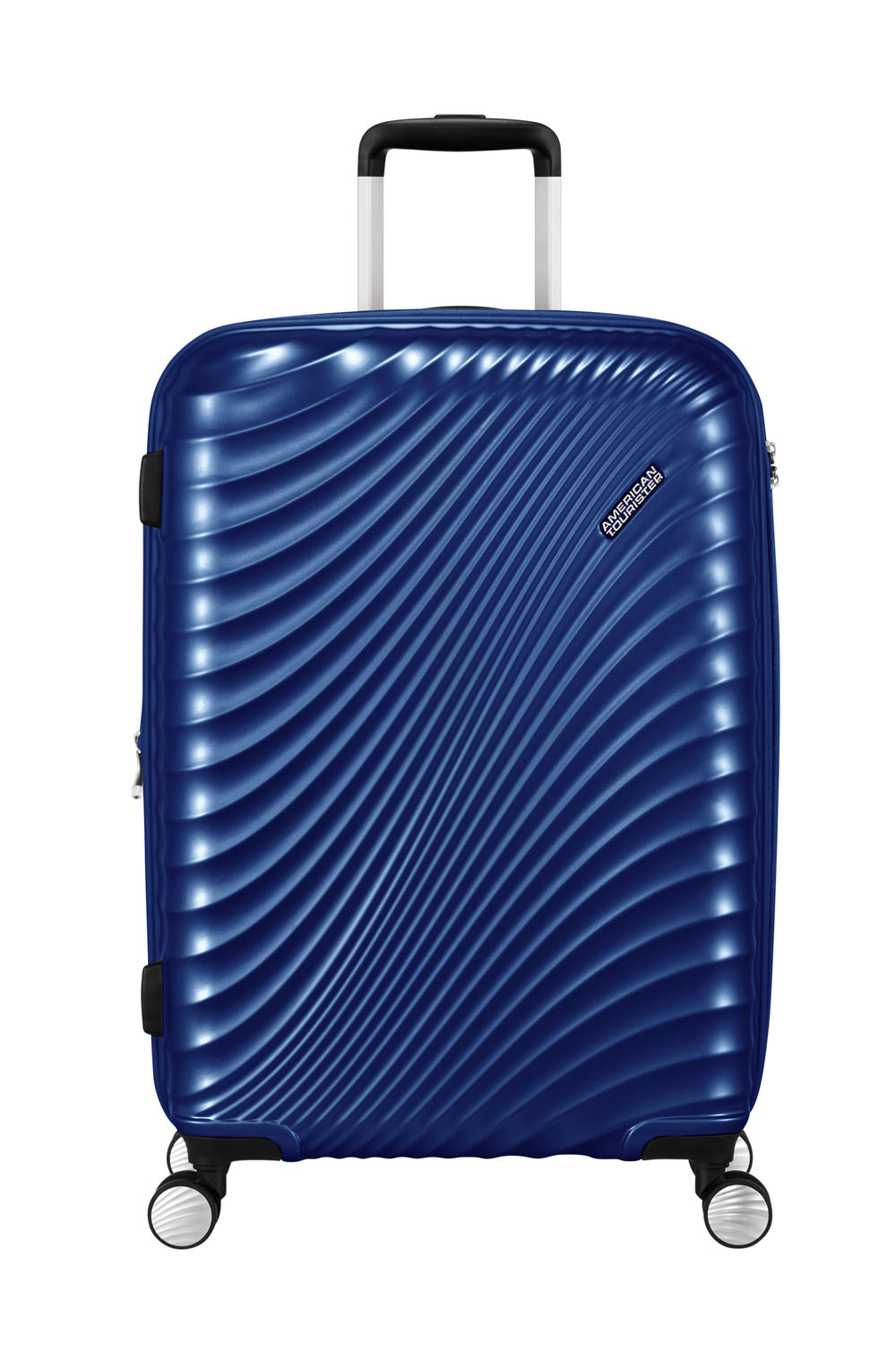 American Tourister Jetglam Trolley mit 4 Rollen 67cm erweiterbar Metallic Blue American Tourister Jetglam Trolley mit 4 Rollen 67cm erweiterbar Metallic Blue