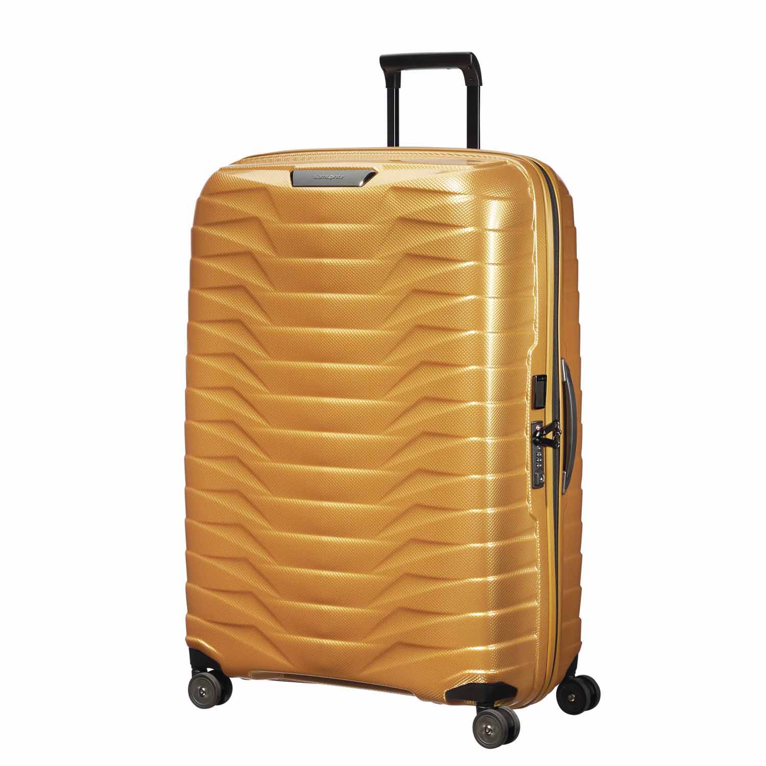 Samsonite Proxis Trolley mit 4 Rollen 81cm + GRATIS HOTELGUTSCHEIN Honey Gold Samsonite Proxis Trolley mit 4 Rollen 81cm + GRATIS HOTELGUTSCHEIN Honey Gold