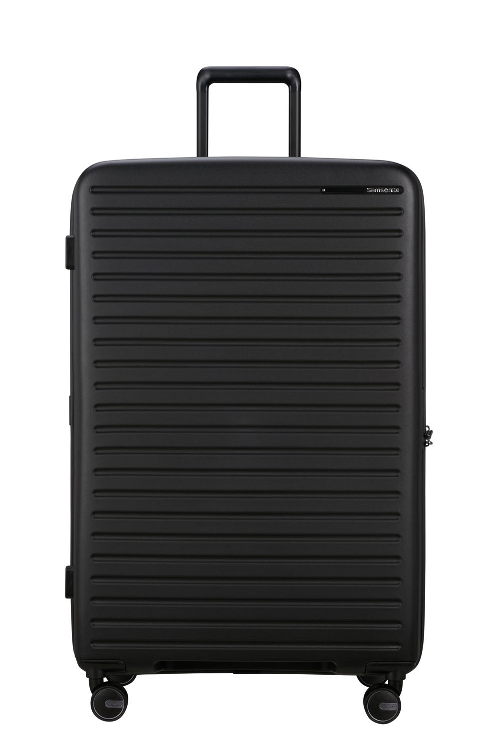 Samsonite Restackd Trolley mit 4 Rollen erweiterbar 81cm + GRATIS HOTELGUTSCHEIN Schwarz