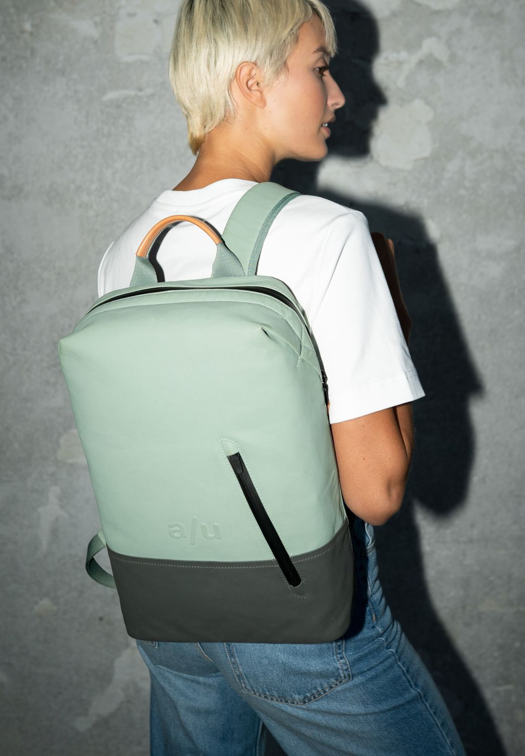 aunts & uncles Japan Hamamatsu Rucksack mit 13" Notebookfach sage green