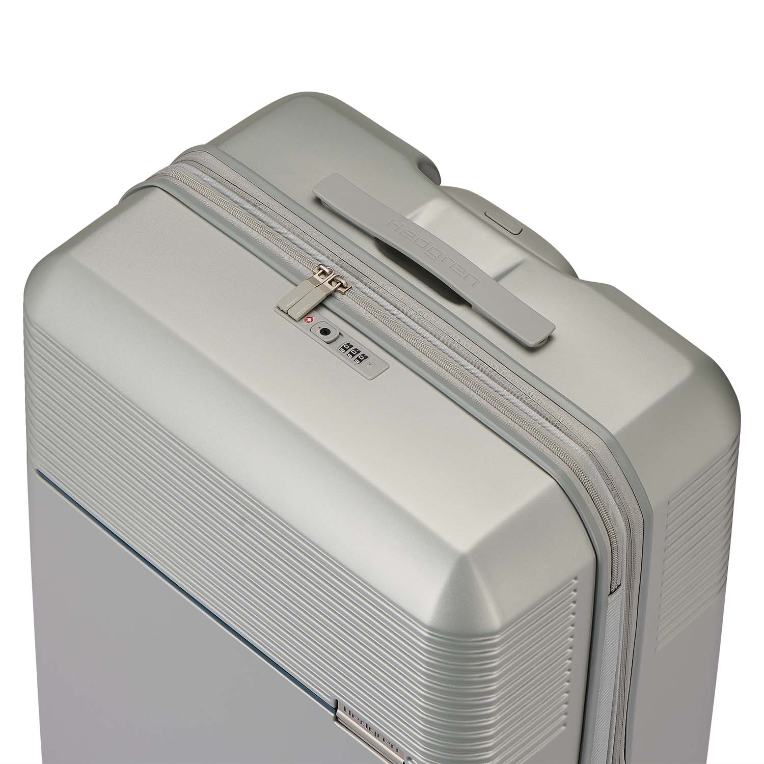 Hedgren Lineo Stripe L, 76cm Trolley erweiterbar Silver