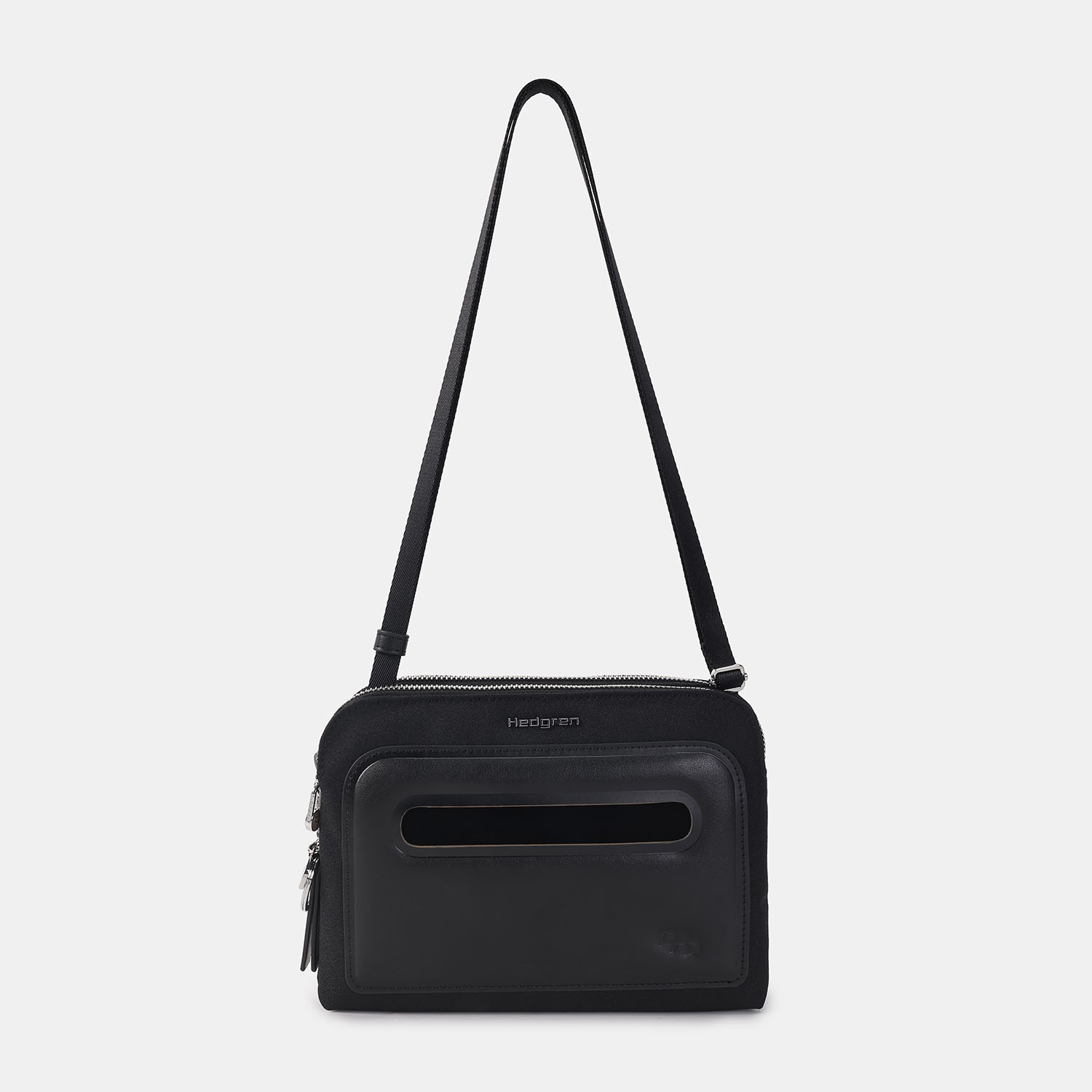 Hedgren Fika DOPPIO Doppelter Crossover + RFID Black