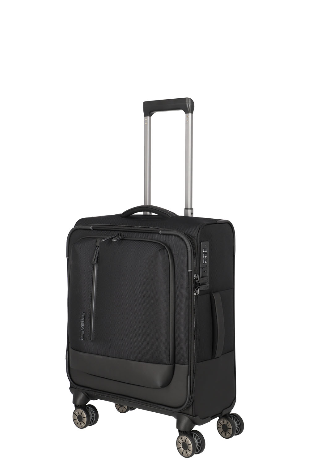 Travelite Crosslite Trolley S 4-Rollen Schwarz