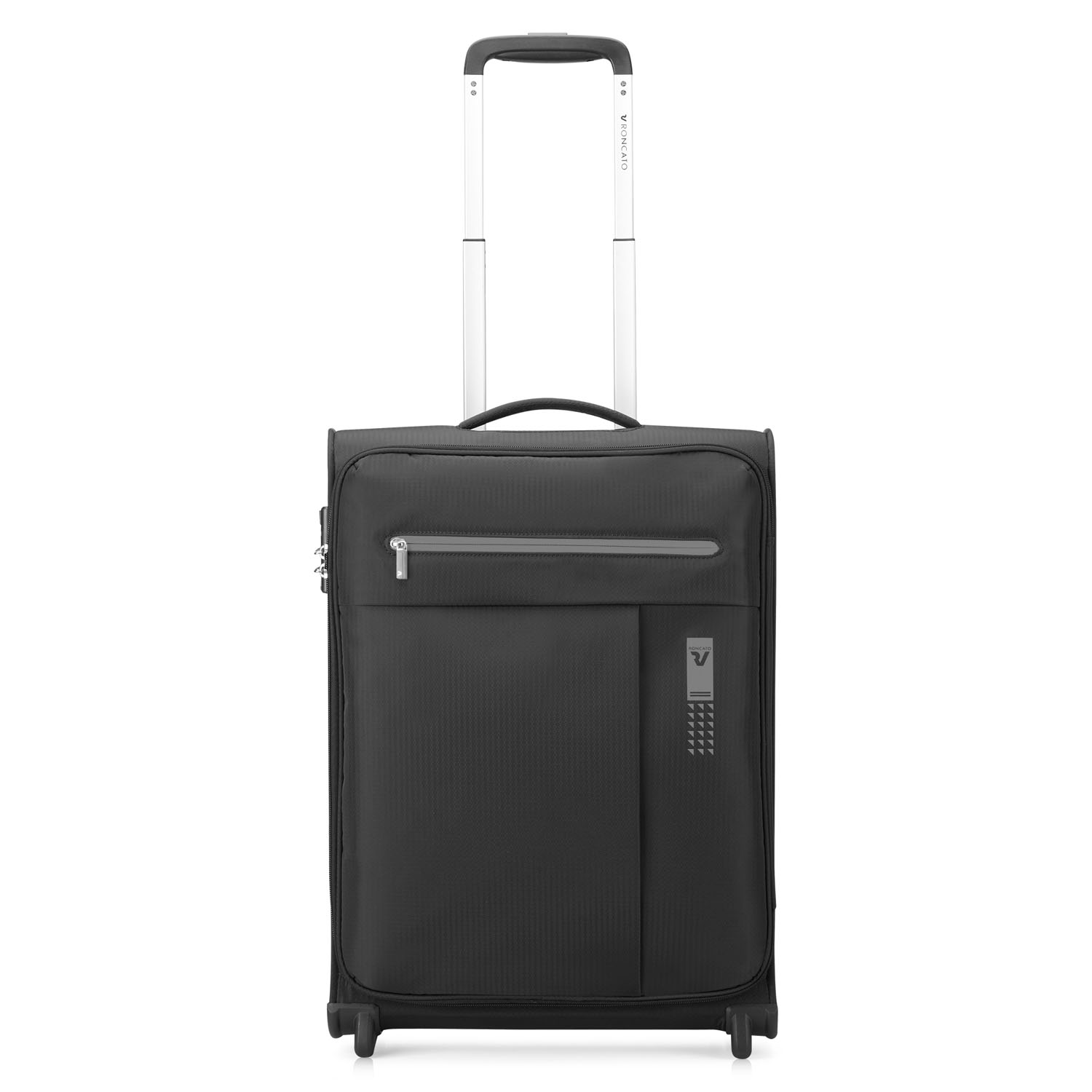 Roncato Lite Soft Handgepäck Carry-On Trolley 2-Rollen Black