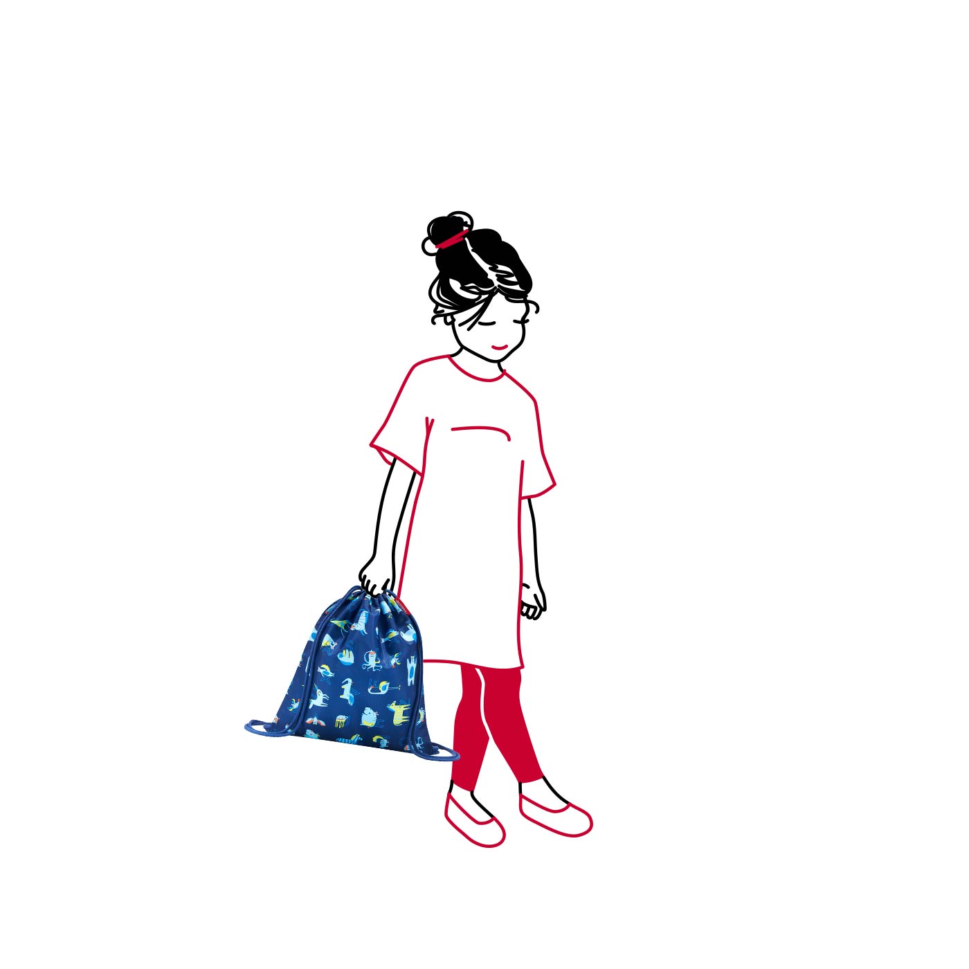 Reisenthel Kids mysac Turnbeutel abc friends blue Reisenthel Kids mysac Turnbeutel abc friends blue