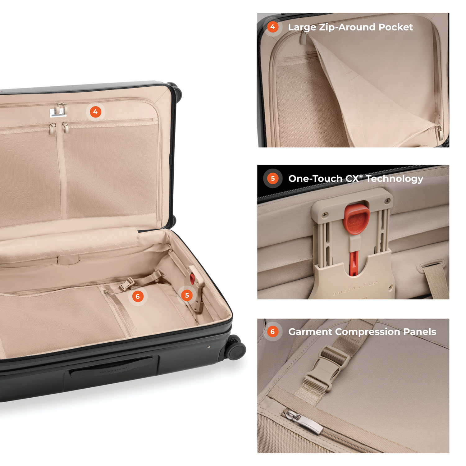 Briggs & Riley Sympatico 3.0 Large Expandable Spinner 76cm Black Briggs & Riley Sympatico 3.0 Large Expandable Spinner 76cm Black