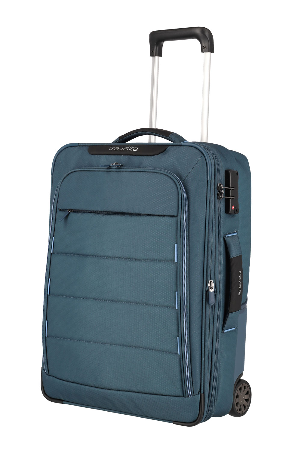 Travelite Skaii Hybrid-Trolley S, 2-Rollen erweiterbar Panoramablau Travelite Skaii Hybrid-Trolley S, 2-Rollen erweiterbar Panoramablau