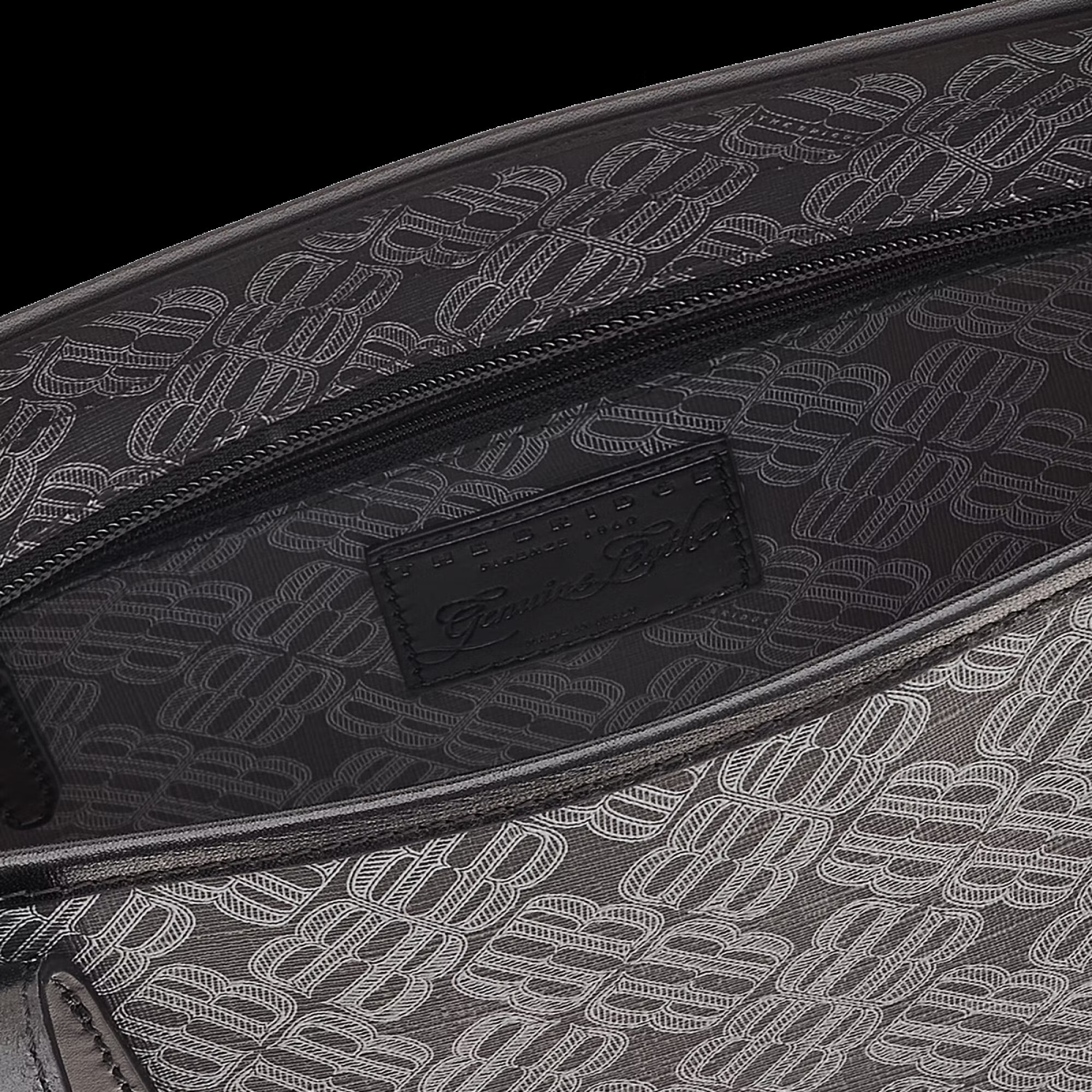 The Bridge Anna Leder-Shopper 33cm Schwarz/Gold