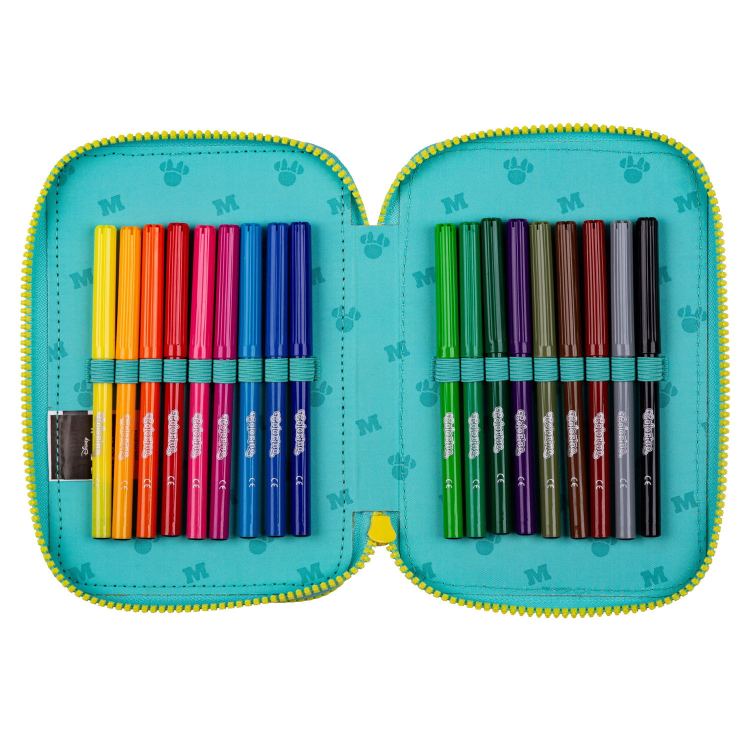 McNeill Schulzubehör CoolPack Etui gefüllt, 3-Zip -Kollektion Disney MINNIE MOUSE