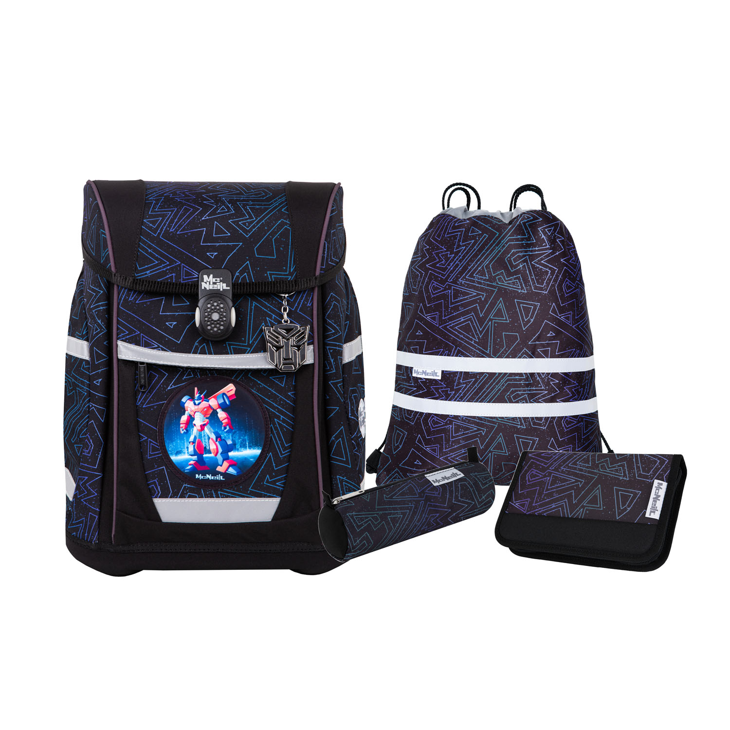 McNeill TENERO Schulranzen-Set 5tlg. TRON McNeill TENERO Schulranzen-Set 5tlg. TRON