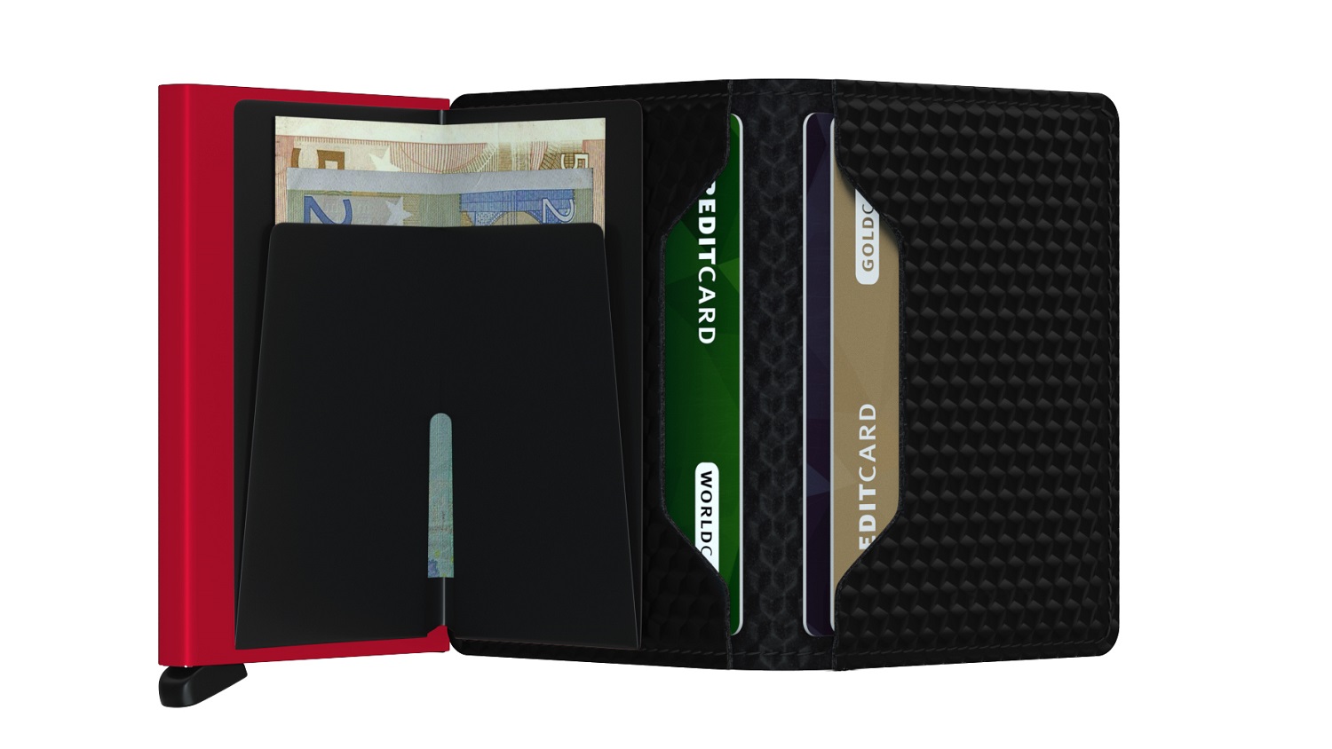 Secrid Slimwallet Cubic SCu-Black-Red Secrid Slimwallet Cubic SCu-Black-Red