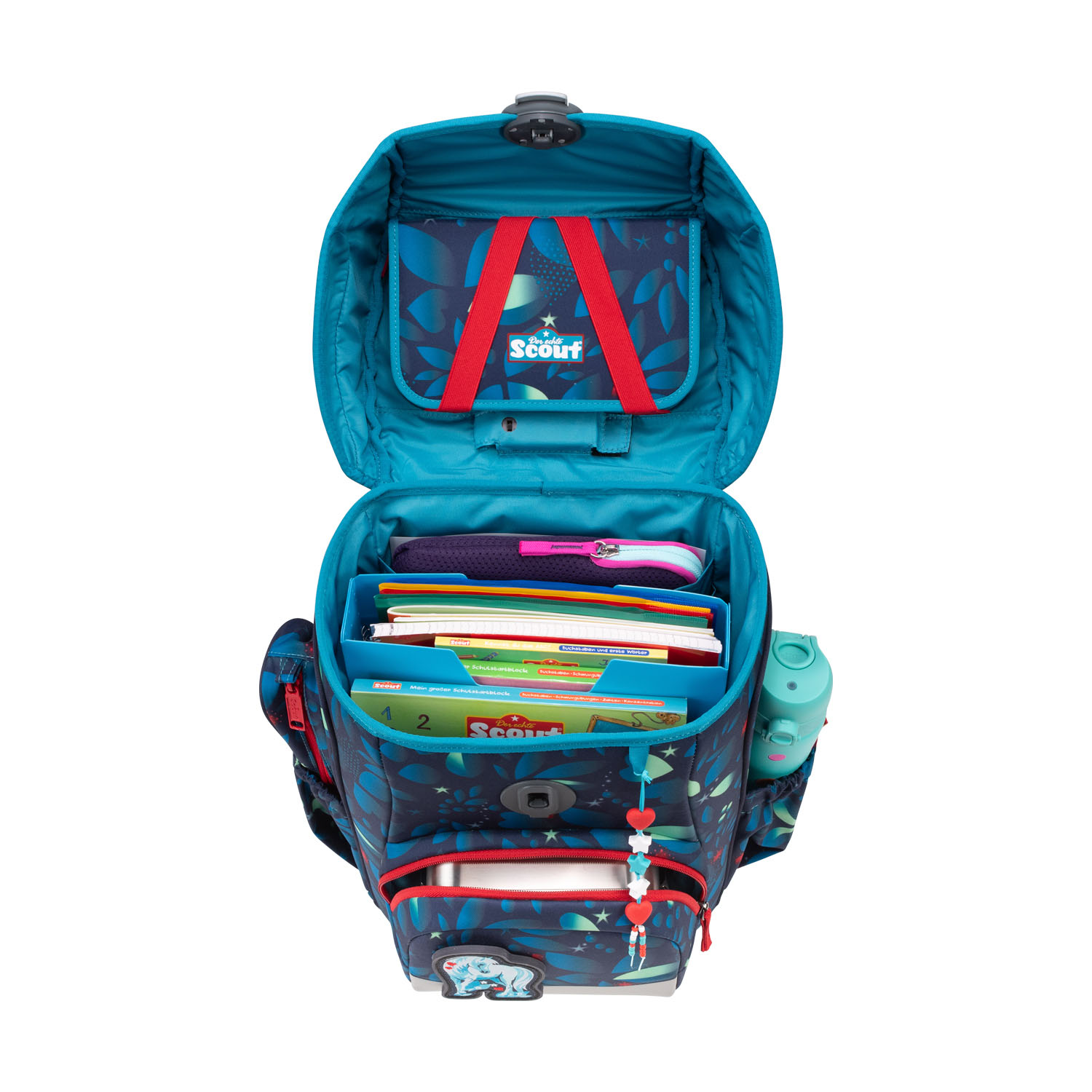 Scout Neo Exklusiv LED Schulranzen-Set 4-teilig White Unicorn