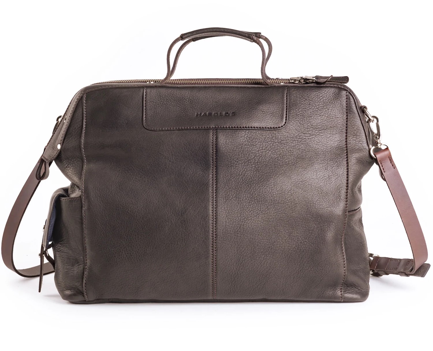 Harold's Country Travel Businesstasche mit Bügelöffnung braun