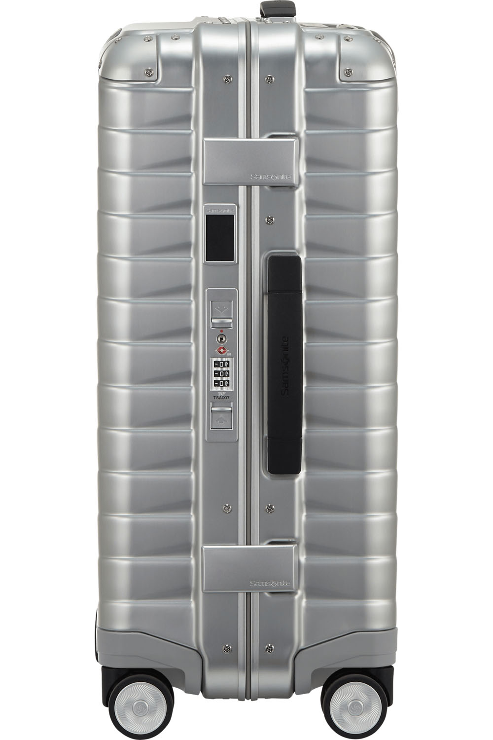 Samsonite Proxis Alu Trolley mit 4 Rollen 55cm + GRATIS HOTELGUTSCHEIN Aluminium