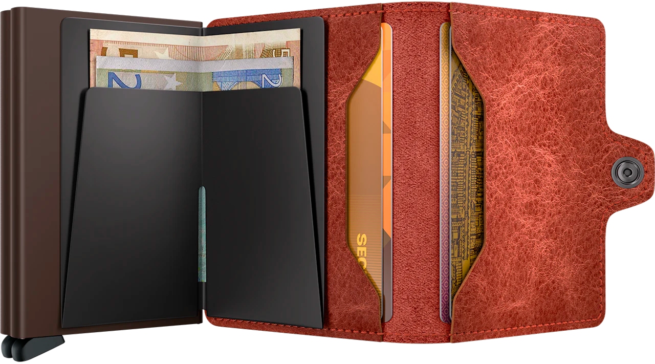 Secrid Twinwallet Vintage 8/12 Geschützte Karten TV-Orange