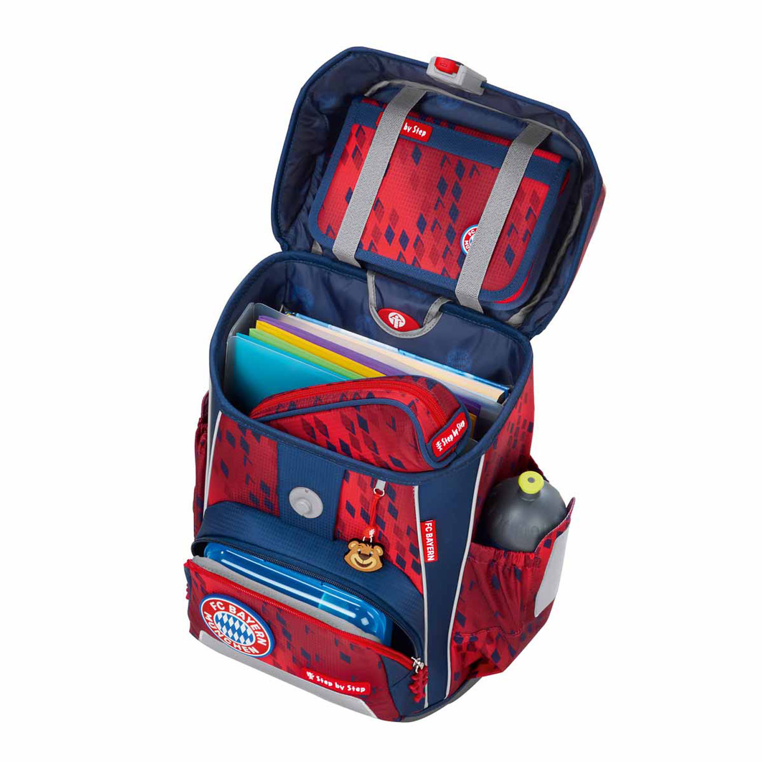 Step by Step CLOUD FC Bayern Schulranzen-Set, 5-teilig "Mia san Mia"