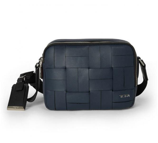 Tumi Harrison Winsor Crossbody Navy Woven Tumi Harrison Winsor Crossbody Navy Woven