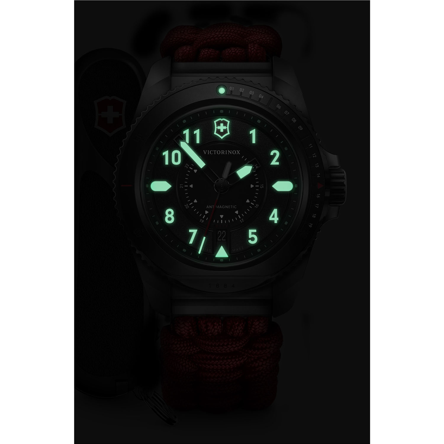 Victorinox Journey 1884 Limited Edition Silver/schwarz/rot