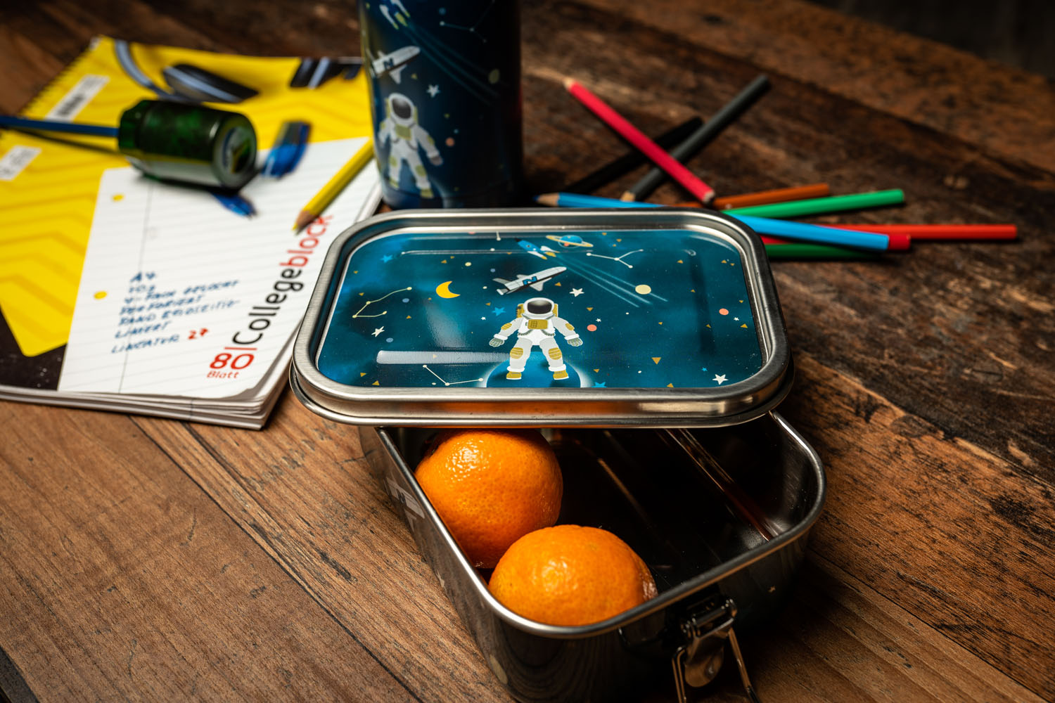 xanadoo Kids-Line Edelstahl-Brotdosen Astronaut