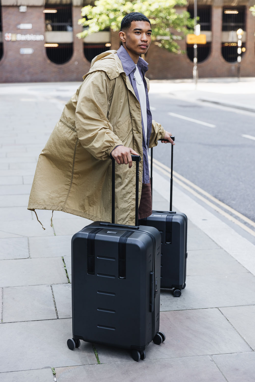 D_b_ Ramverk Check-in Luggage Large Black Out D_b_ Ramverk Check-in Luggage Large Black Out