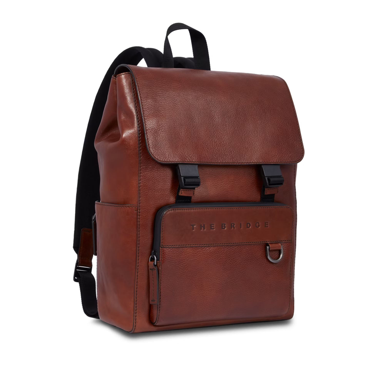 The Bridge Damiano Leder-Rucksack mit Klappe 063423EX Braun/Ruthenium Dunkel