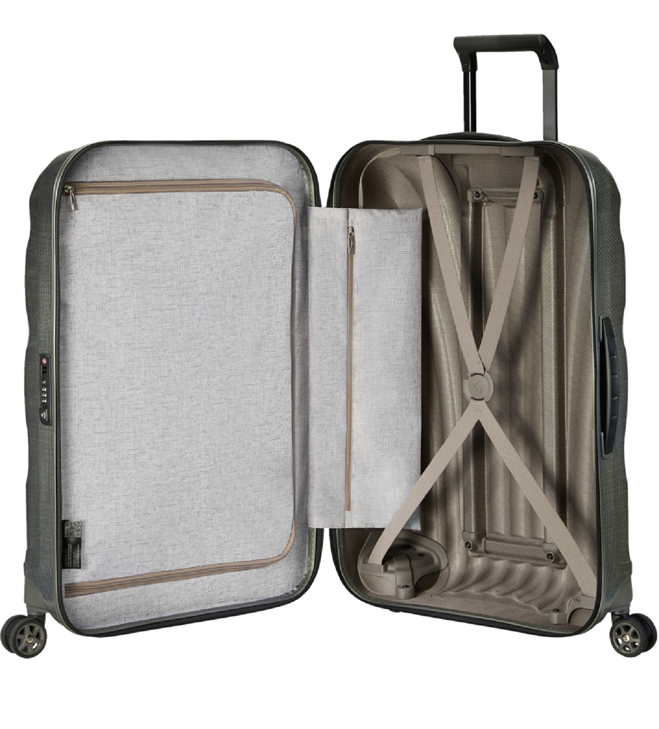 Samsonite C-Lite Season Trolley mit 4 Rollen 81cm Metallic Green