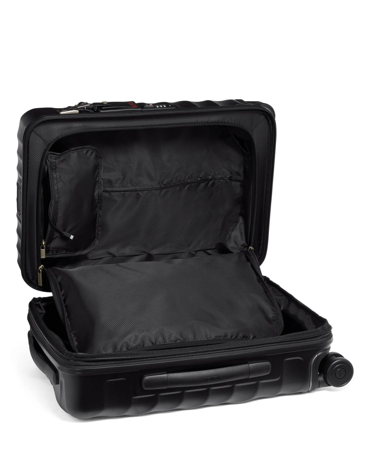 Tumi 19 Degree International Erweiterbarer Handgepäckkoffer 55cm, matte + GRATIS HOTELGUTSCHEIN Black Textured