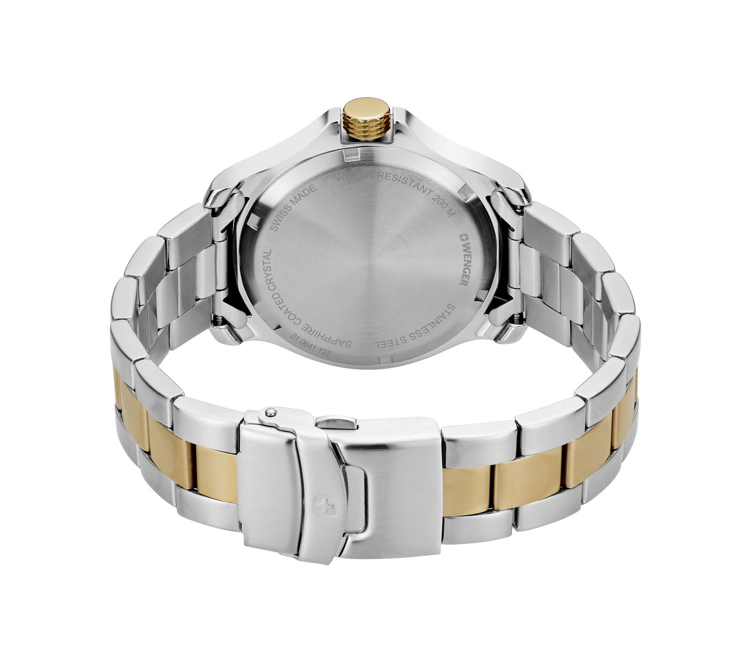 Wenger Seaforce 43mm Herrenuhr 2-Tone silber/gold Wenger Seaforce 43mm Herrenuhr 2-Tone silber/gold