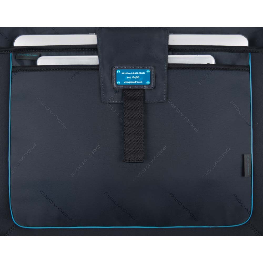 Piquadro MAMORE' Umwandelbarer Laptop-Shopper mit iPad®Air/Pro 9,7-Fach Poisblu