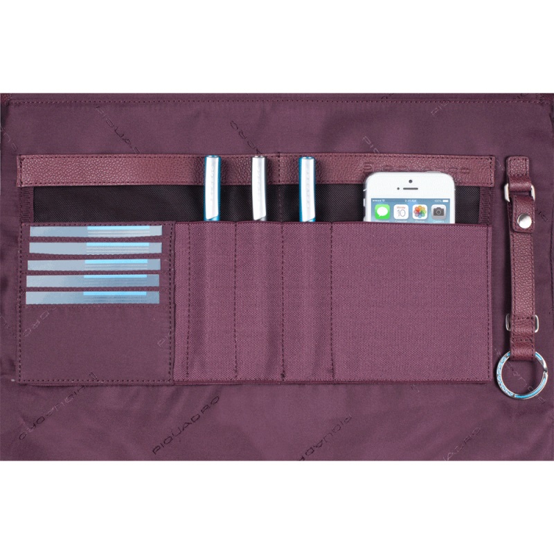 Piquadro Laszlo Doppelgriff-Laptoptasche mit 15" Laptopfach midnight blue