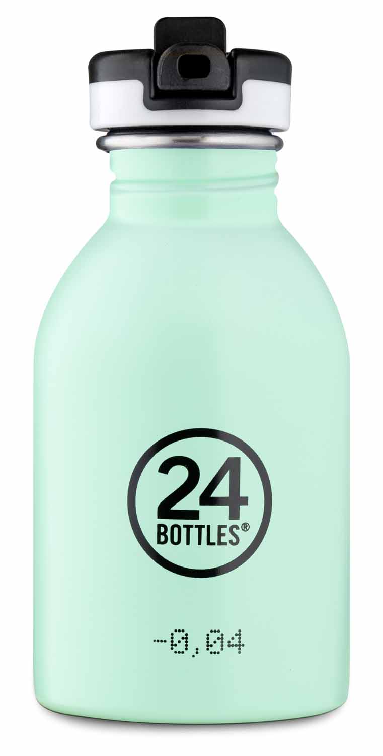 24Bottles® Urban Bottle Kids 250ml mit Sport Lid Aqua Green