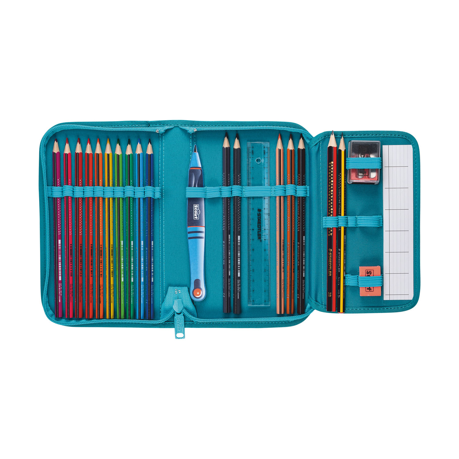 Scout Alpha Exklusiv LED Schulranzen-Set 4-teilig Heaven