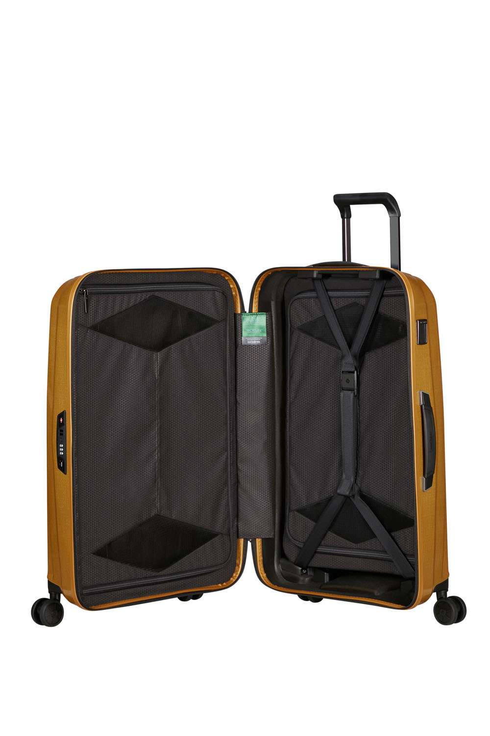 Samsonite Major-Lite Trolley mit 4 Rollen 69cm + GRATIS HOTELGUTSCHEIN Saffron Yellow
