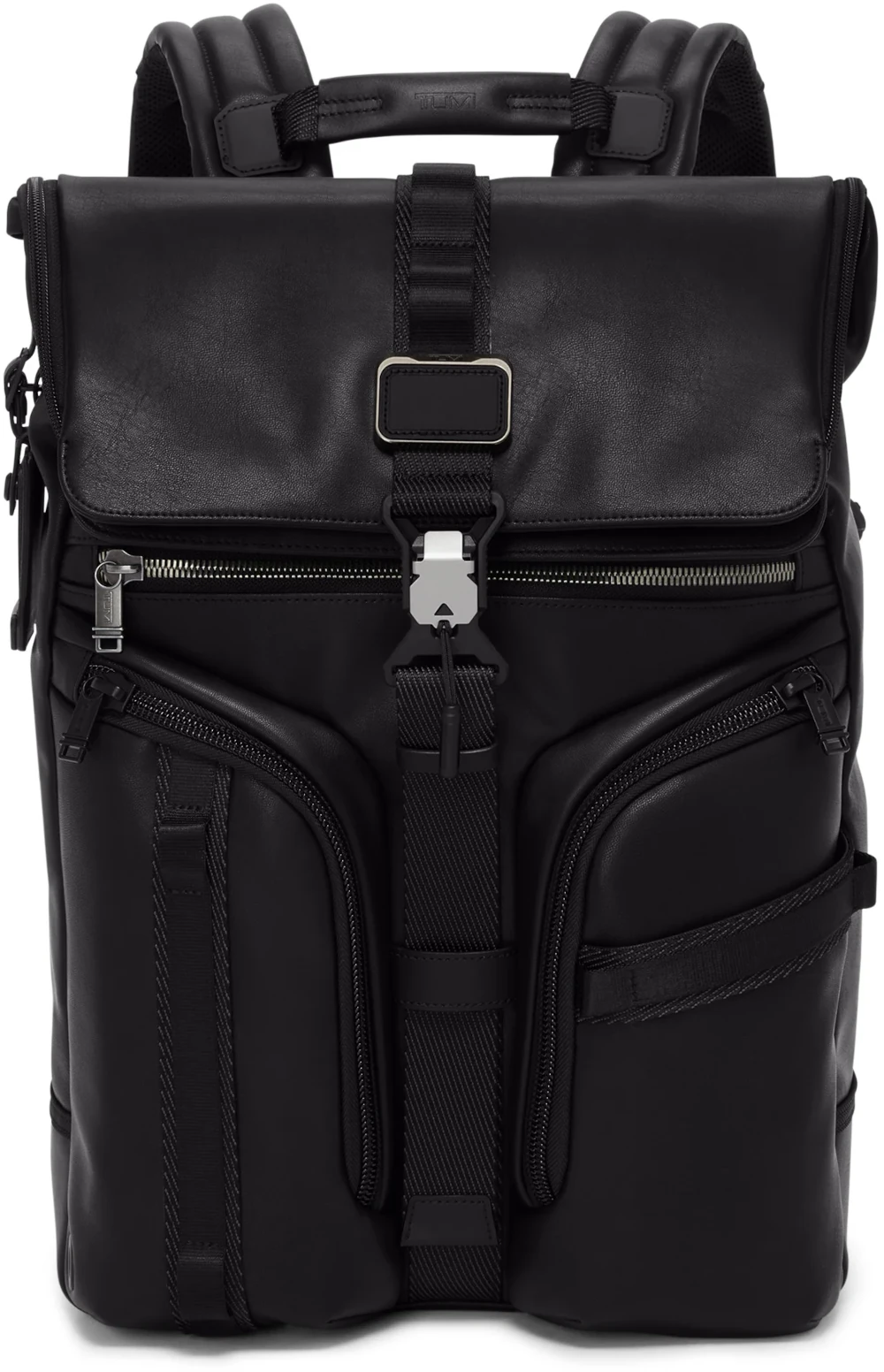 Tumi Alpha Bravo Surveillance Rolltop Rucksack aus Leder Tumi Alpha Bravo Surveillance Rolltop Rucksack aus Leder