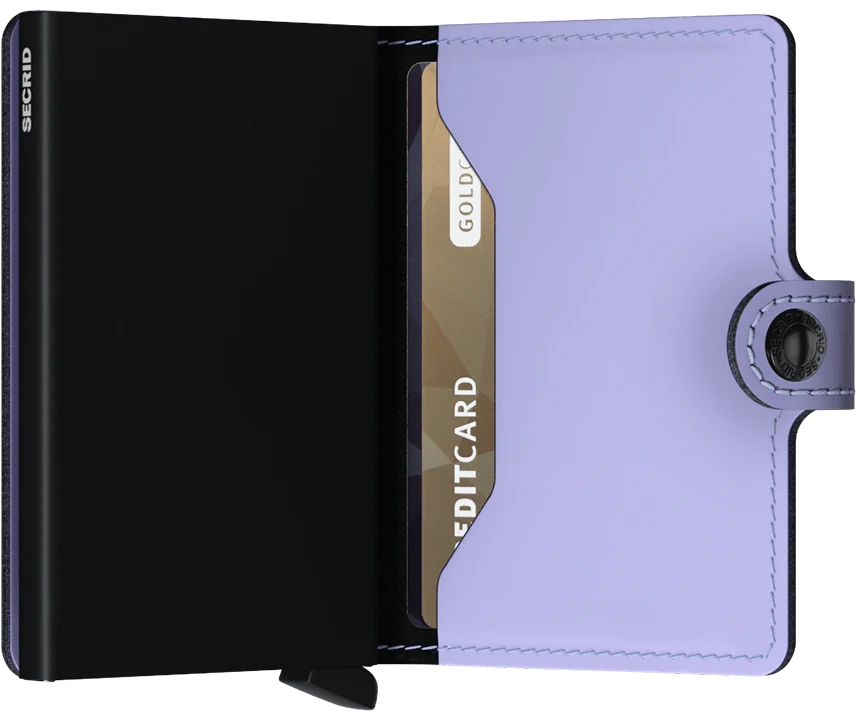 Secrid Miniwallet Matte MM-Lilac-Black Secrid Miniwallet Matte MM-Lilac-Black