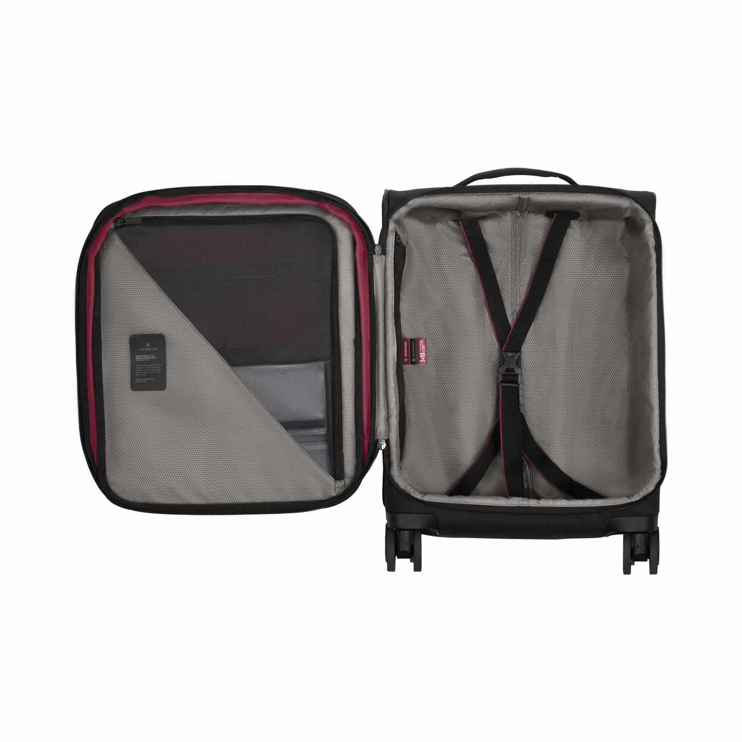 Victorinox Crosslight Global Softside Carry-On 4-Rollen, erweiterbar Schwarz Victorinox Crosslight Global Softside Carry-On 4-Rollen, erweiterbar Schwarz