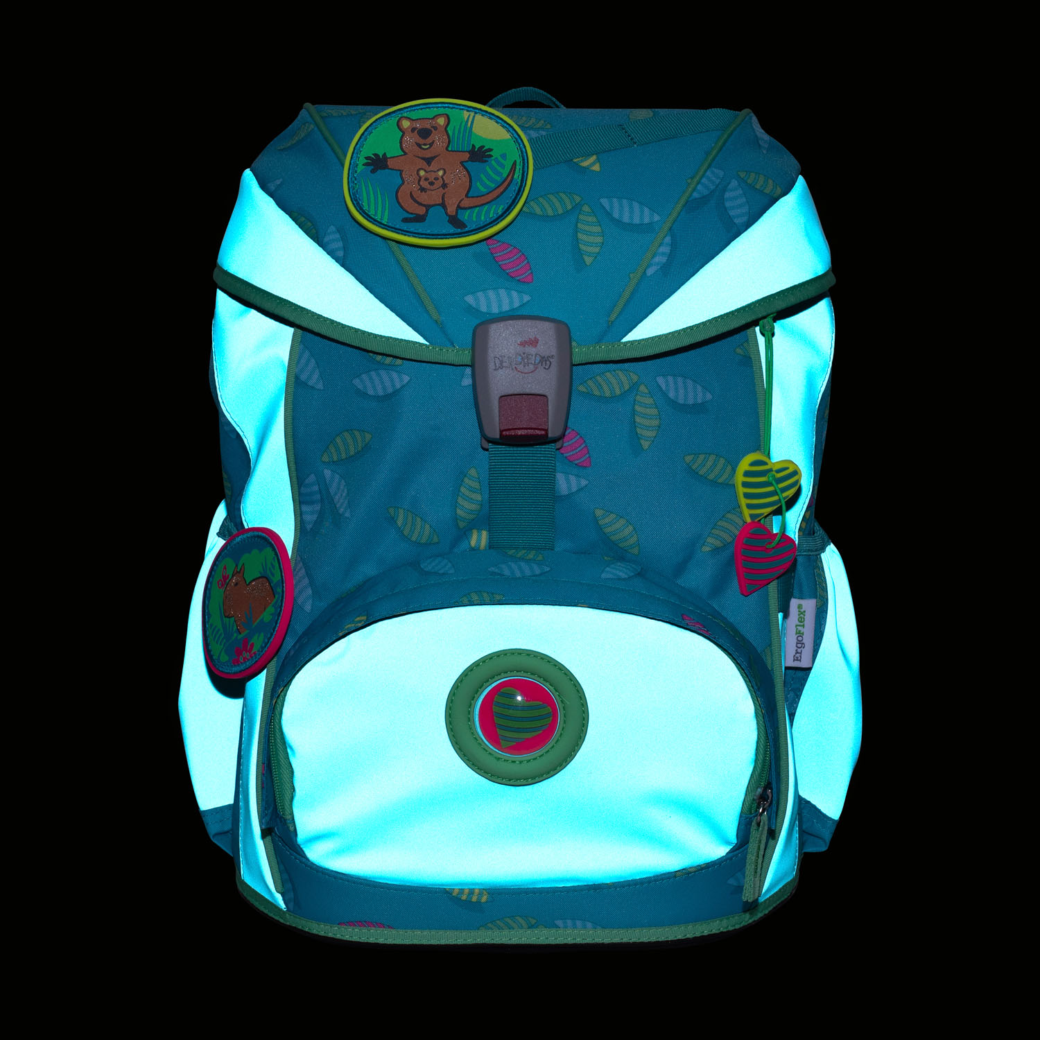 DerDieDas ErgoFlex Exklusiv "Superflash" Schulrucksack-Set 5-teilig mit Sportbeutel