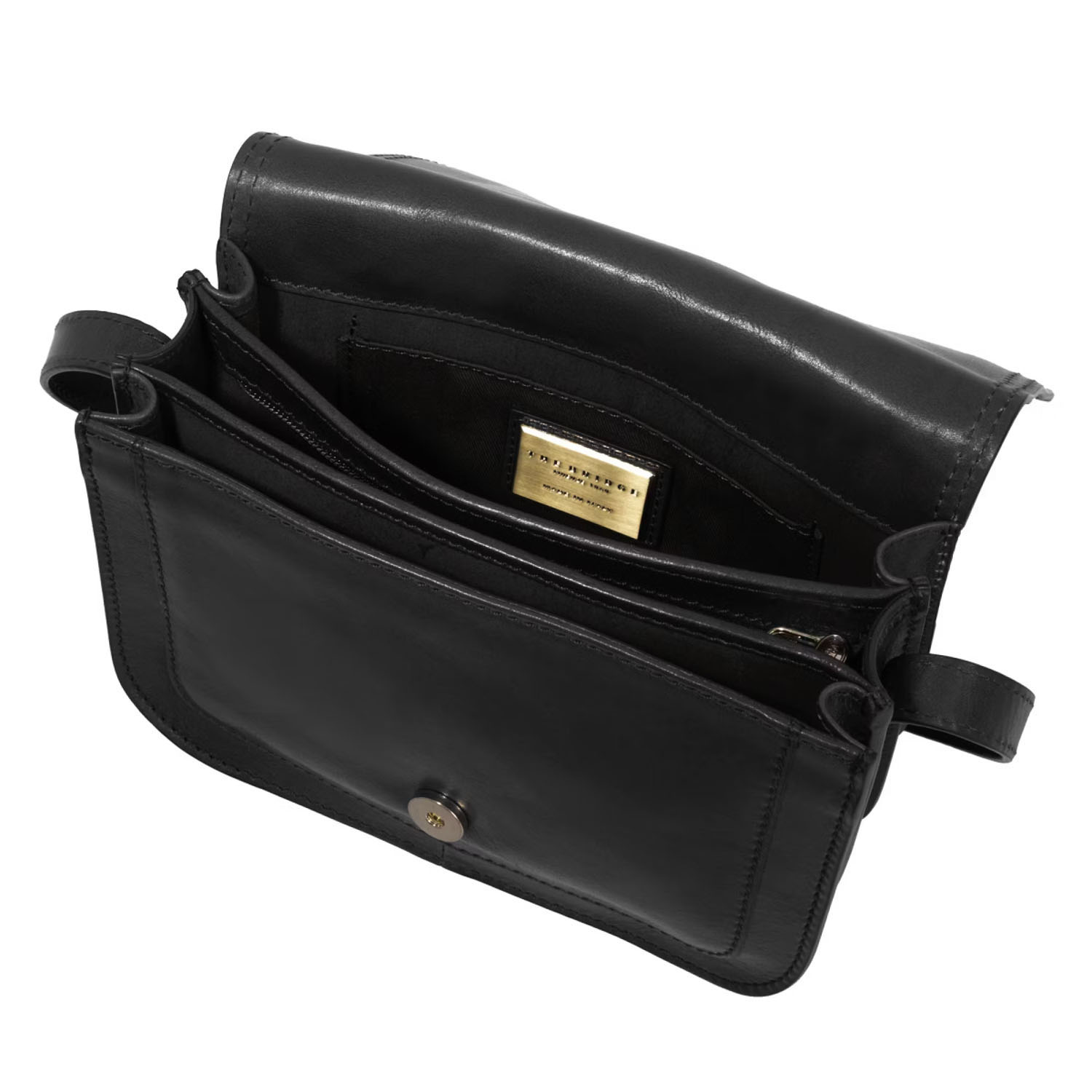 The Bridge Story Donna Schultertasche 24cm Schwarz/Gold The Bridge Story Donna Schultertasche 24cm Schwarz/Gold