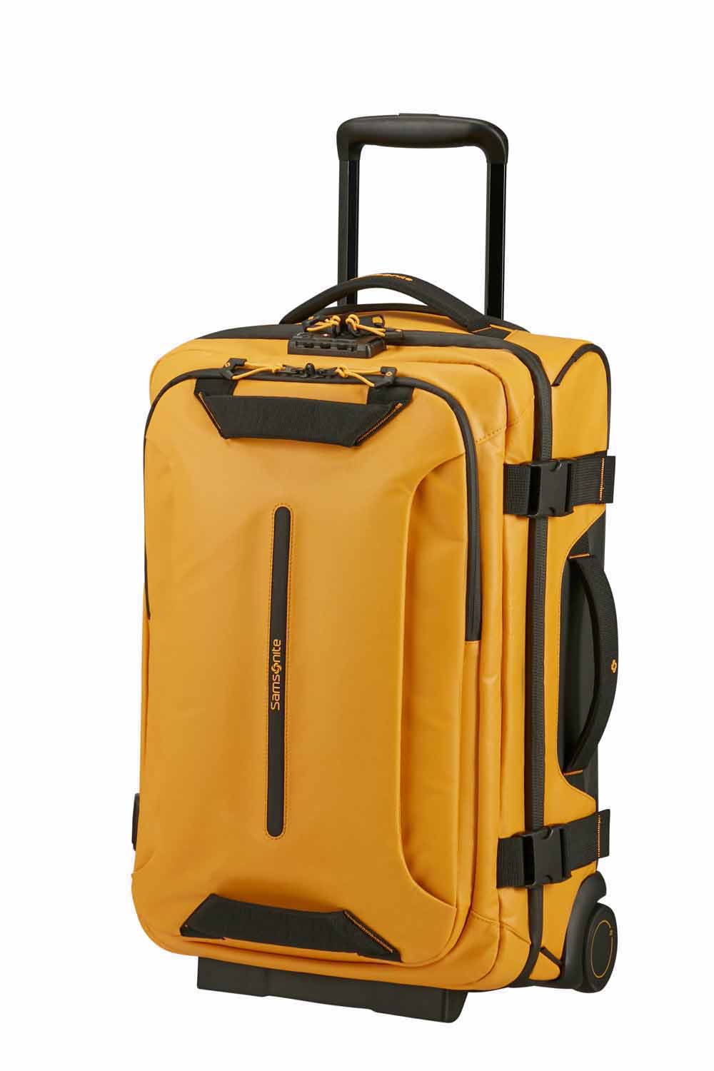 Samsonite Ecodiver Reisetasche mit Rollen & Doppelrahmen 55cm + GRATIS HOTELGUTSCHEIN Gelb Samsonite Ecodiver Reisetasche mit Rollen & Doppelrahmen 55cm + GRATIS HOTELGUTSCHEIN Gelb