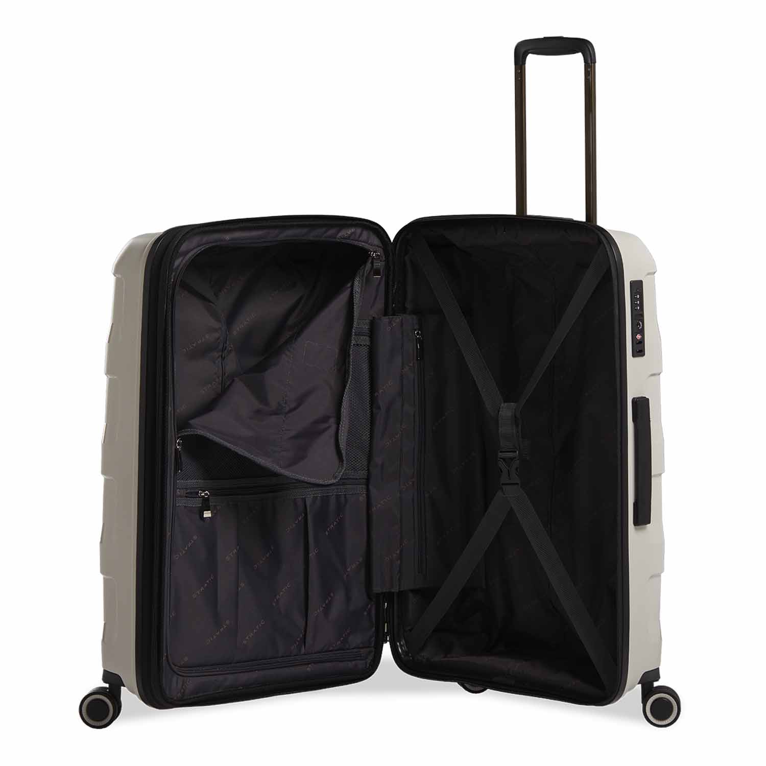 Stratic Straw + Hartschalen-Koffer M, erweiterbar beige Stratic Straw + Hartschalen-Koffer M, erweiterbar beige