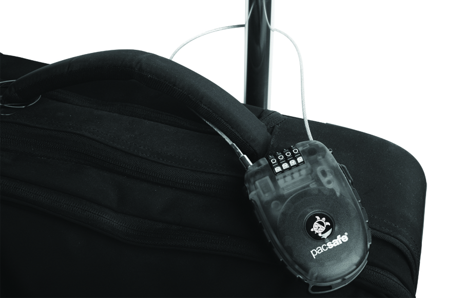 pacsafe Retractasafe 250 4-Dial Retractable Cable Lock Smoke