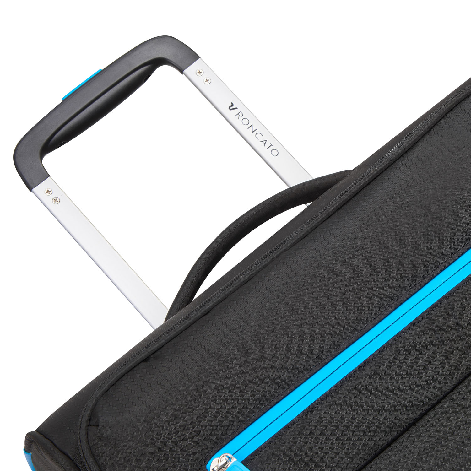 Roncato Neon Lite Cabin Trolley 4 Rollen 55cm Schwarz