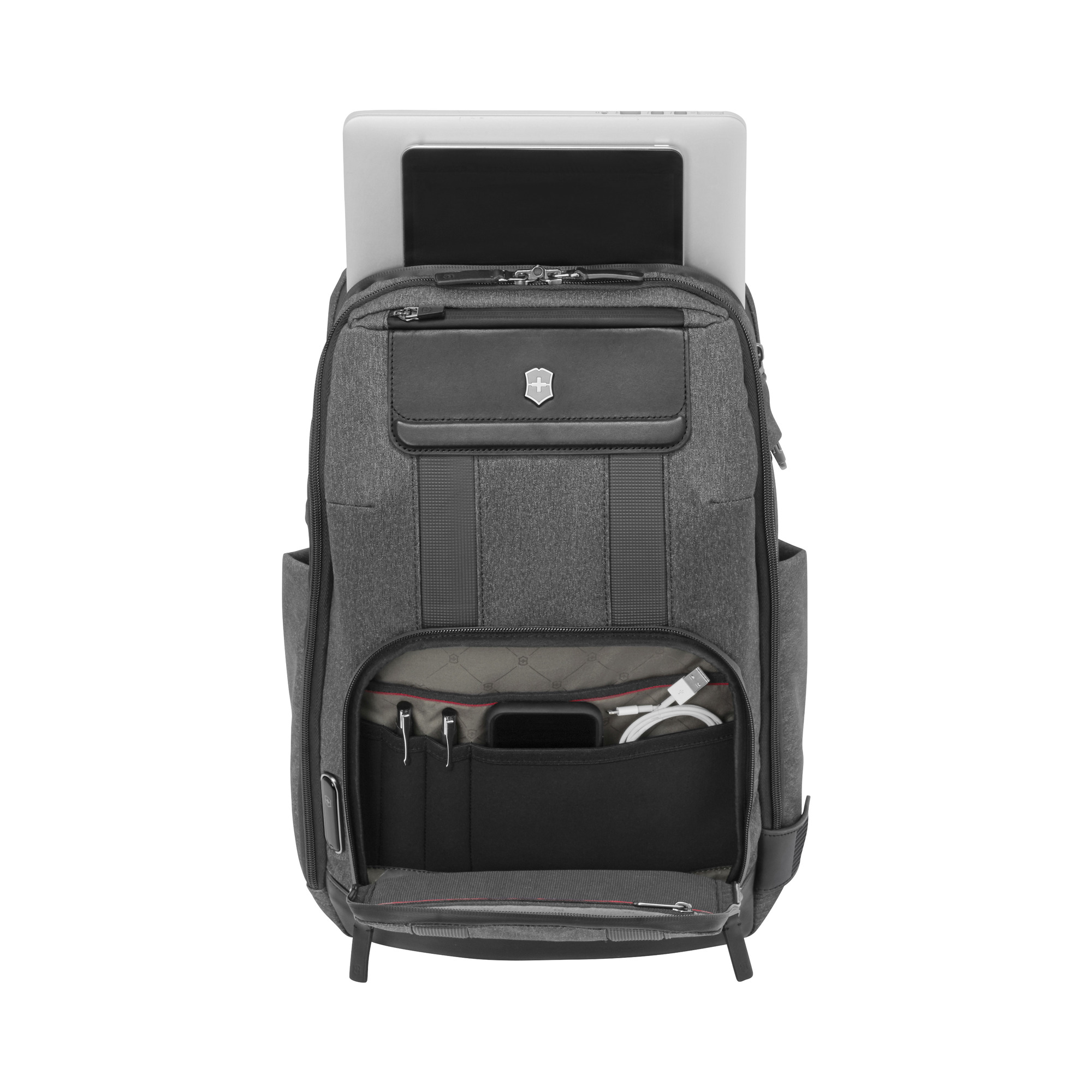 Victorinox Architecture Urban2 Deluxe Backpack Melange Grey / Black Victorinox Architecture Urban2 Deluxe Backpack Melange Grey / Black