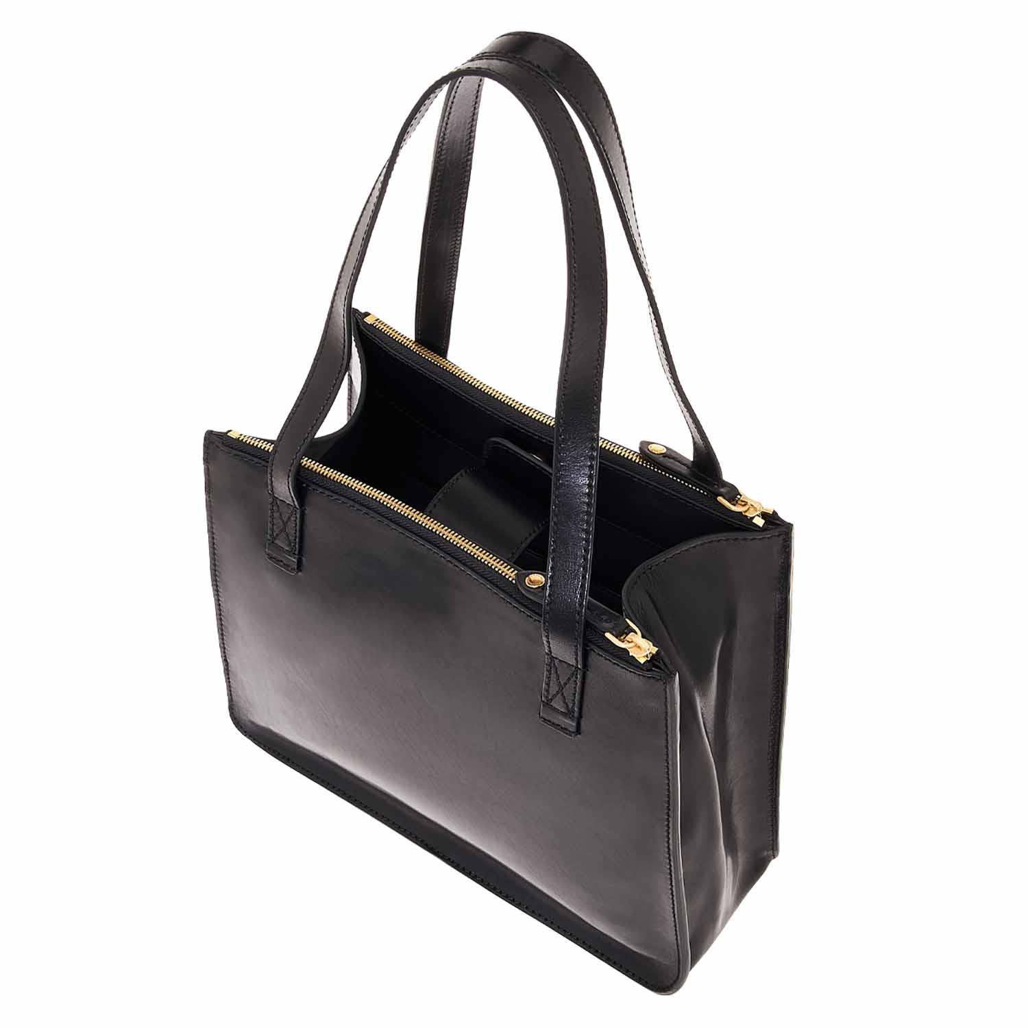 The Bridge Biba Shopper 04364201 Schwarz/Gold The Bridge Biba Shopper 04364201 Schwarz/Gold