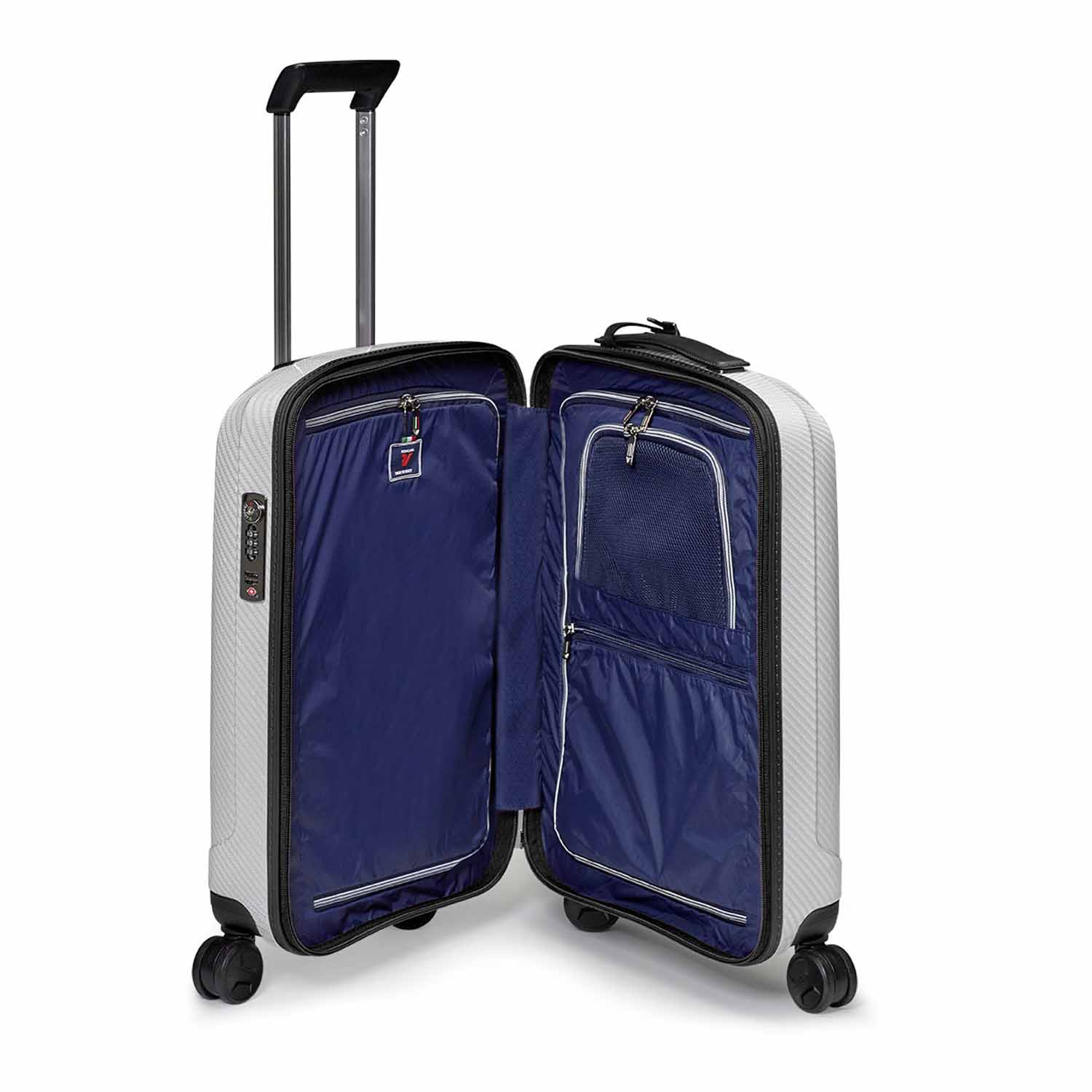 Roncato WE ARE GLAM Cabin Trolley S 4R Weiß/Black Roncato WE ARE GLAM Cabin Trolley S 4R Weiß/Black