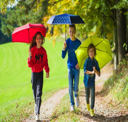 Knirps Rookie Manual reflective triple blue Knirps Rookie Manual reflective triple blue