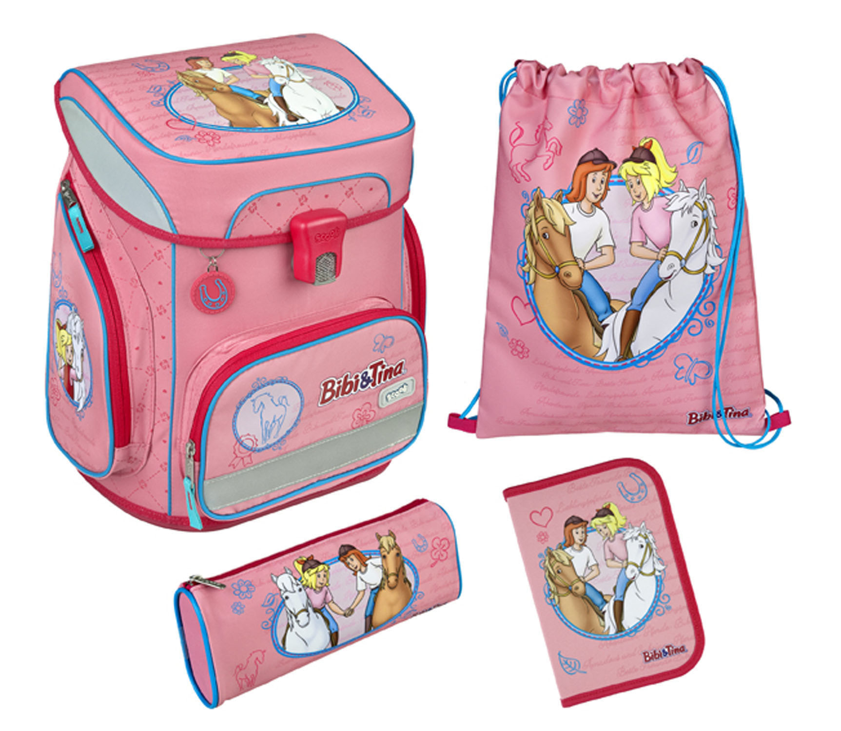 Scooli EasyFit Schulranzen, 5-teiliges Set Bibi&Tina Scooli EasyFit Schulranzen, 5-teiliges Set Bibi&Tina