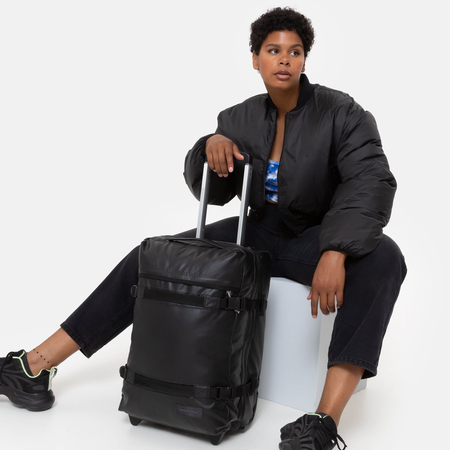 Eastpak Transit'R Reisetrolley S mit 2 Rollen Tarp Black Eastpak Transit'R Reisetrolley S mit 2 Rollen Tarp Black