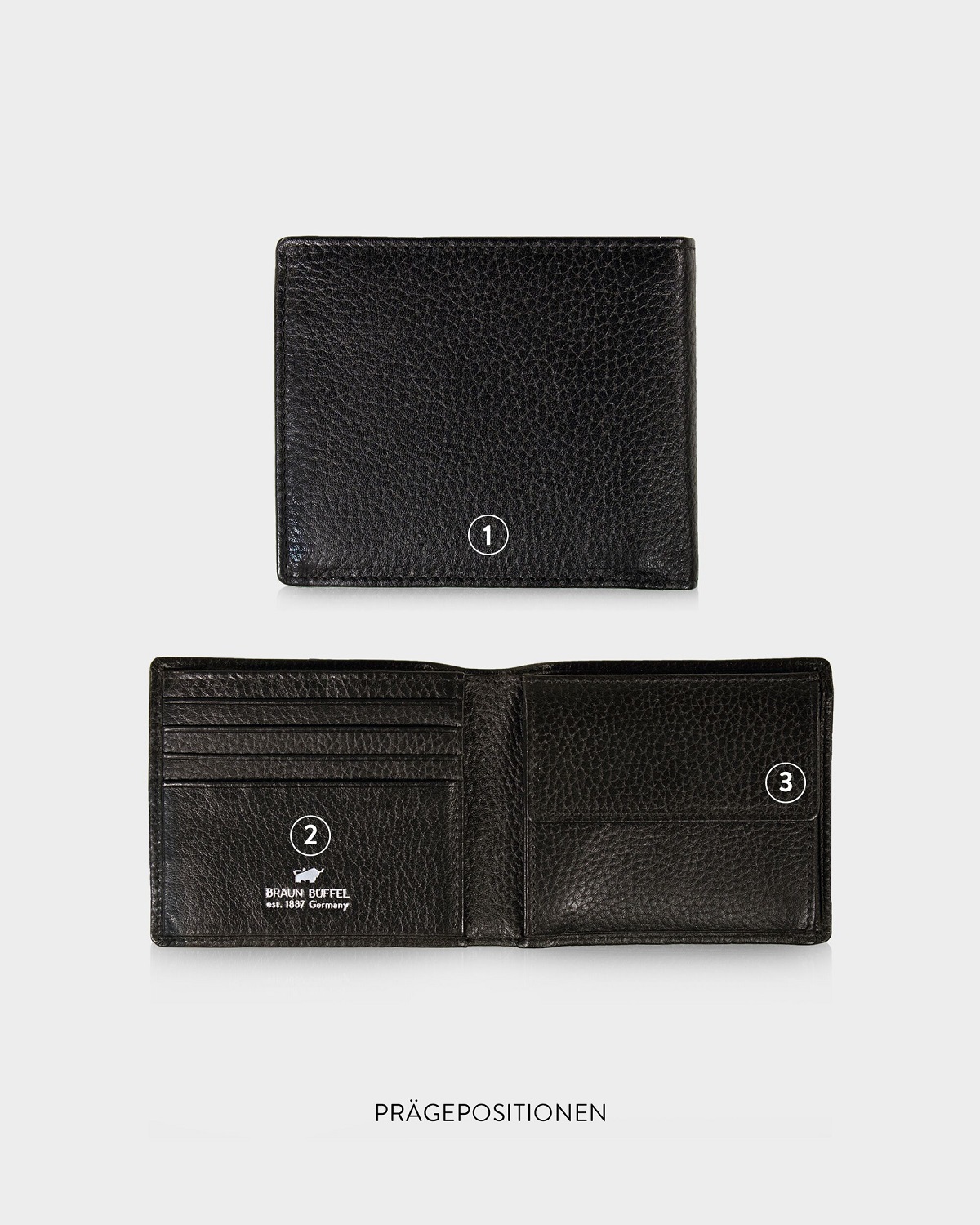 Braun Büffel TURIN RFID Geldbörse 4CS schwarz